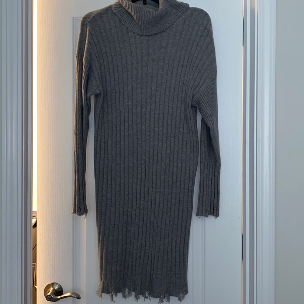 Cowl Neck Sweater Dress